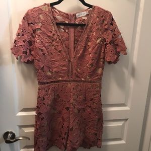 women’s mauve pink romper